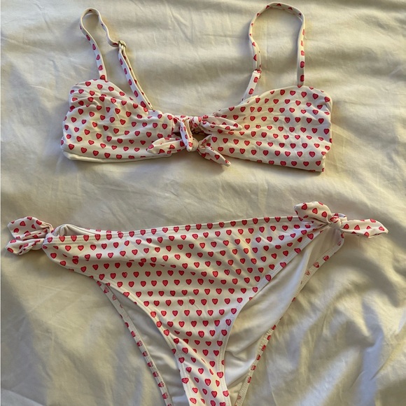 Roller Rabbit Heart Print Bikini Set - Picture 1 of 4